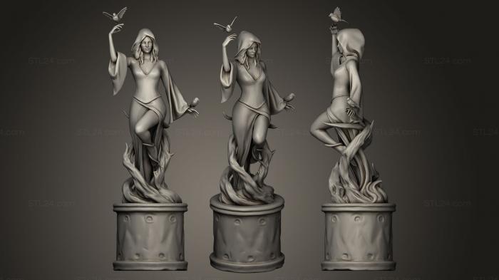 Figurines of girls (Nocturnal Shrine, STKGL_0115) 3D models for cnc